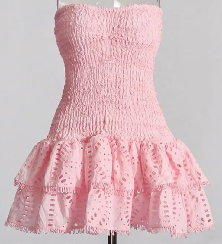Pink short dress